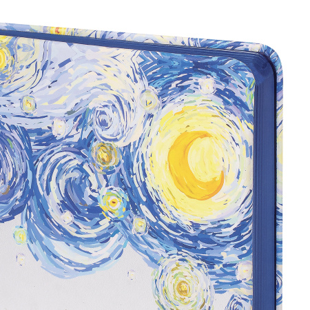 Ежедневник учителя специализированный А5 (215х145 мм) BRAUBERG, 144 л., кожзам, "Звездная ночь", 112709 - Ежедневники с твердой обложкой