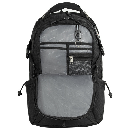 Рюкзак GERMANIUM "S-02" универсальный, с отделением для ноутбука, усиленная ручка, черный, 47х31х16 см, 226948 - Рюкзаки с отделением для ноутбука