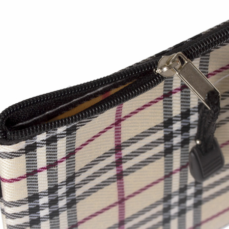 Папка-конверт СУПЕР КОМПЛЕКТ на молнии, 6 штук (А4 - 2 шт., А5 - 4 шт.), ткань в клетку, BRAUBERG, 271350 - Папки-конверты на молнии