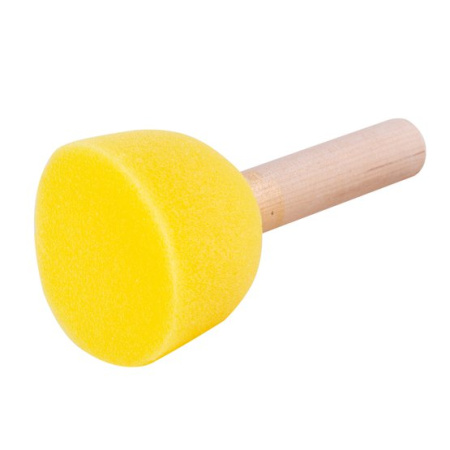 Кисть-губка "Сонет" круглая поролон деревянная ручка диаметр 50 мм 1 шт