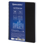 Тетрадь А5, 80 листов, BRAUBERG "Metropolis", спираль пластиковая, клетка, обложка пластик, ЧЕРНЫЙ, 403398 - Тетради более 60 листов