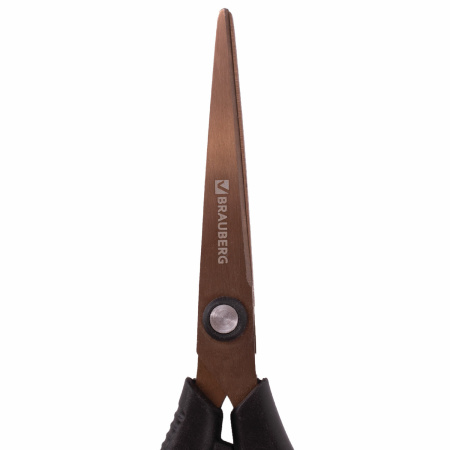 Ножницы BRAUBERG "Heavy Duty", 165 мм, суперпрочные, титановое покрытие, 2-х сторонняя заточка, 236789 - Ножницы универсальные