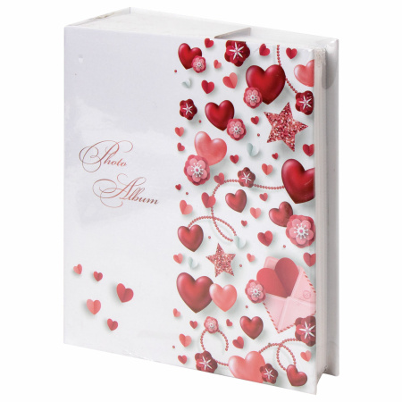Фотоальбом BRAUBERG "Любовные истории" на 304 фото 10х15см, твердая обложка, термосклейка, 391159 - Фотоальбомы