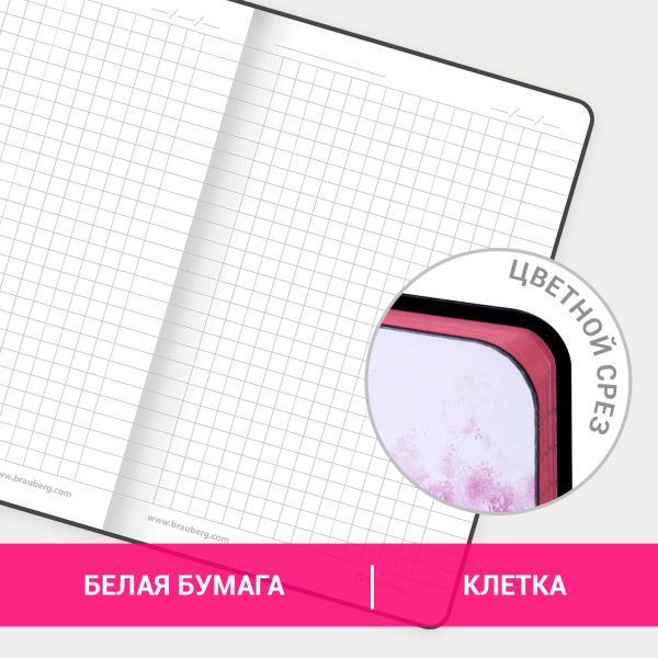 Блокнот МАЛЫЙ ФОРМАТ (100х150 мм) А6, BRAUBERG VISTA "Paris", под кожу, гибкий, 80 л., 112090 - Бизнес-блокноты и бизнес-тетради