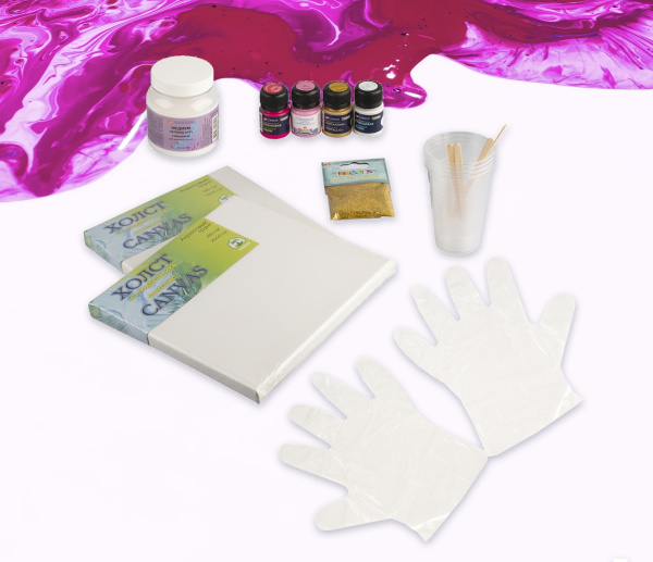 Набор для творчества Decola Флюид Арт - "Магия" - Акриловые краски художественные в наборах