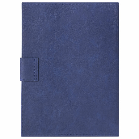 Папка-органайзер семейная для 4-х комплектов документов, формат А4, экокожа, синяя, BRAUBERG, 238206 - Обложки для документов