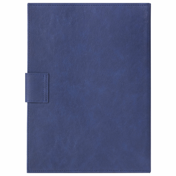 Папка-органайзер семейная для 4-х комплектов документов, формат А4, экокожа, синяя, BRAUBERG, 238206 - Обложки для документов