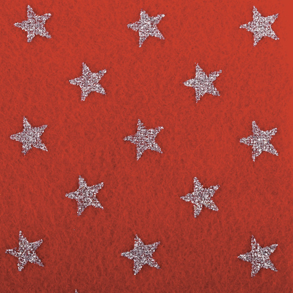 Цветной фетр для творчества, А4, 210х297 мм, ОСТРОВ СОКРОВИЩ, блестки, 5 листов, 5 цветов, толщина 2 мм, 660089 - Фетр