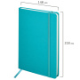 Блокнот А5 (148х218 мм), BRAUBERG ULTRA, балакрон, 80 г/м2, комбинированный блок, 100 л., бирюза, 113071 - Бизнес-блокноты и бизнес-тетради