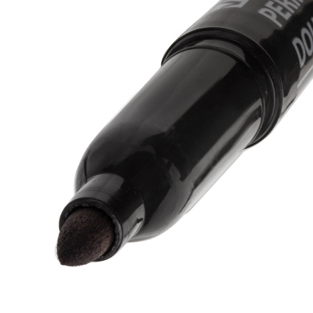 Маркер перманентный BRAUBERG, ЧЕРНЫЙ, круглый наконечник, 1,5-3 мм, 151629 - Маркеры перманентные