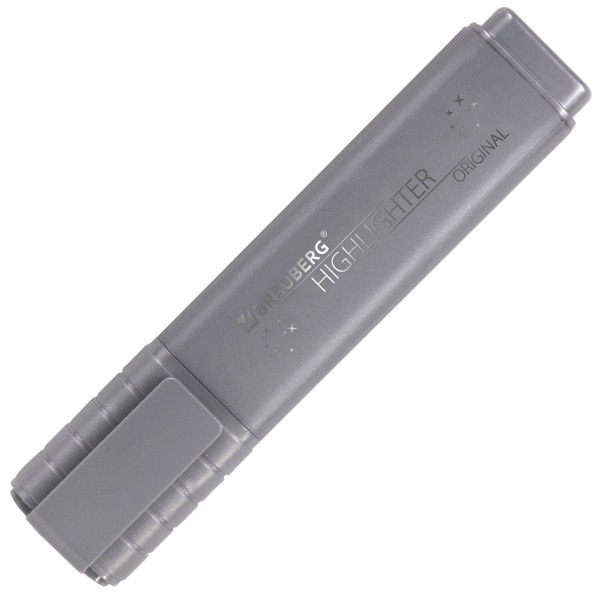 Текстовыделитель перламутровый СЕРЕБРЯНЫЙ BRAUBERG ORIGINAL PEARL, линия письма 1-5 мм, 152428 - Текстовыделители