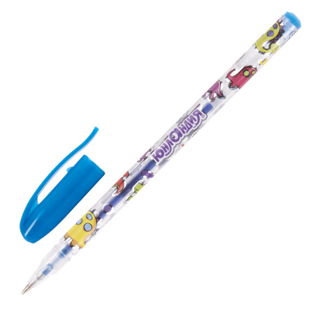 Ручки гелевые ЮНЛАНДИЯ, НАБОР 6 ЦВЕТОВ, НЕОН, корпус с печатью, узел 0,7 мм, линия письма 0,5 мм, 142804 - Наборы гелевых ручек