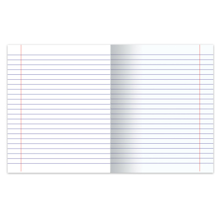 Тетрадь А5, 48 л., HATBER, скоба, линия, обложка картон, "LINE" (5 видов в спайке), 48Т5В2, T277744 - Тетради 40-48 листов