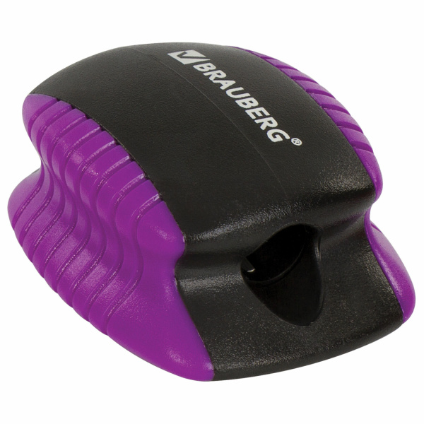 Точилка BRAUBERG "ULTRA COLOR", пластиковая, корпус ассорти, 228466 - Точилки ручные