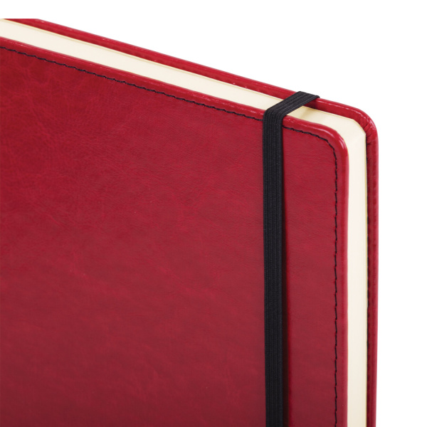 Ежедневник недатированный БОЛЬШОЙ ФОРМАТ 210х297 мм А4, BRAUBERG "Office", 160 л., красный, 113286 - Ежедневники с покрытием "под кожу и ткань"