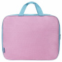 Папка на молнии с ручками STAFF EVERYDAY А4, 1 отделение, полиэстер, 80 мм, нежно-розовый, 271488 - Папки-сумки с ручками