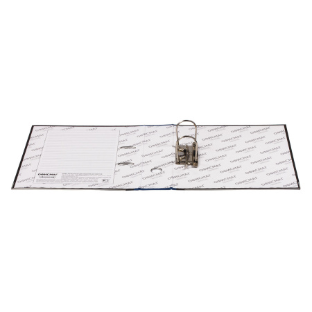 Папка-регистратор ОФИСМАГ, фактура стандарт, с мраморным покрытием, 75 мм, синий корешок, 225583 - Папки-регистраторы с арочным механизмом