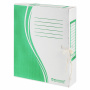 Папка архивная с завязками А4 (325х260 мм), 75 мм, до 700 листов, плотная, микрогофрокартон, ЗЕЛЕНАЯ, BRAUBERG, 124851 - Накопители документов