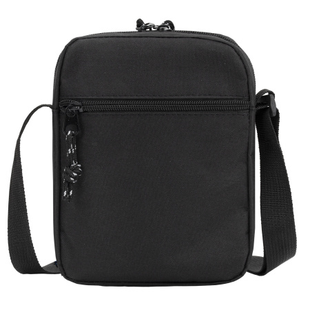 Сумка на плечо BRAUBERG COMPACT, два кармана, черная, 19х14х5 см, 271688 - Сумки-мини на плечо