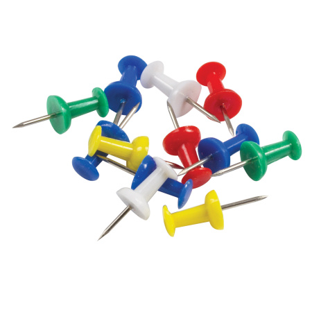 Набор STAFF "Profit", зажимы 19 и 25 мм по 6 шт., скрепки 28 мм/60 шт., 50 мм/30 шт., кнопки-гвоздики 50 шт., блистер, 226255 - Наборы канцелярских мелочей