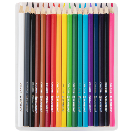 Карандаши цветные мягкие BRAUBERG АКАДЕМИЯ, 36 цветов, шестигранные, грифель 3 мм, 181867 - Карандаши цветные