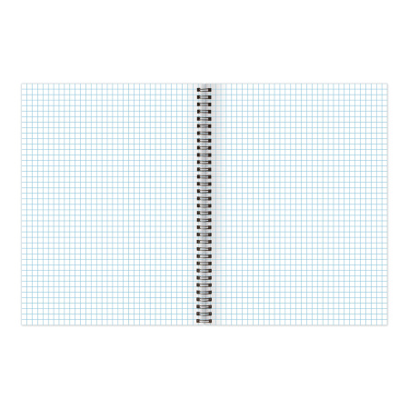 Тетрадь А5, 96 л., ОФИСМАГ, гребень, клетка, обложка картон, ОДНОТОННАЯ, 402798 - Тетради более 60 листов