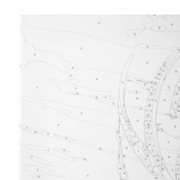 Картина по номерам 40х50 см, ОСТРОВ СОКРОВИЩ "Этнический олень", на подрамнике, акрил, кисти - Картины по номерам