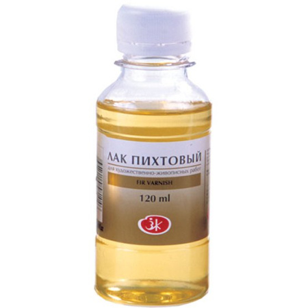 Лак пихтовый  для художественно-живописных работ флакон 120мл, Невская Палитра