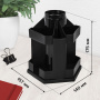 Подставка-органайзер "Maxi Desk", вращающаяся, 120х140х175 мм, 10 отделений, черная, ОР200 - Подставки канцелярские без наполнения