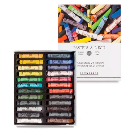 Набор сухих пастелей "A' L'ECU" Sennelier, 24 цвета, ассорти, в картонной коробке