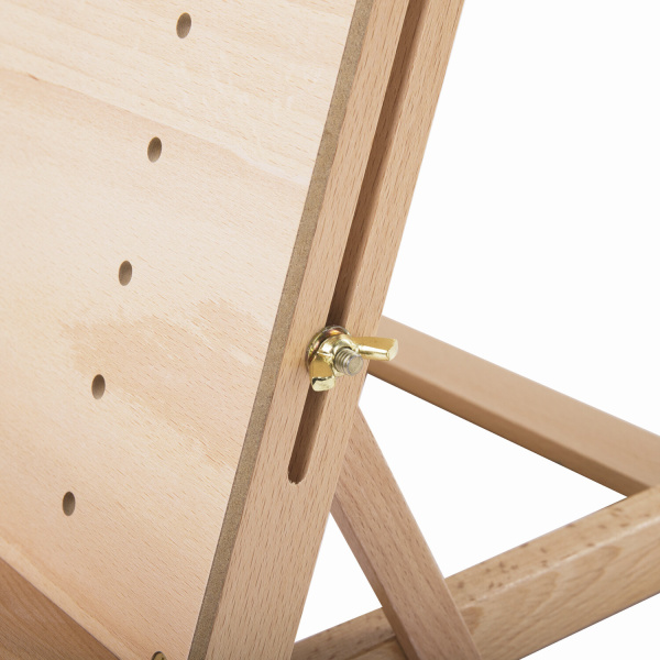 Мольберт настольный BRAUBERG ART CLASSIC, регулируемый верхний держатель, 50х37х39 см, бук, 191756 - Мольберты