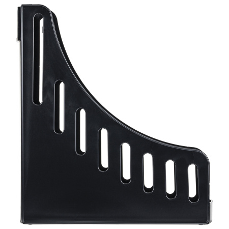 Лоток вертикальный для бумаг широкий BRAUBERG Advanced, 250х100х285 мм, до 900 листов, черный, 237943, 78 - Лотки вертикальные (стойки-уголки)