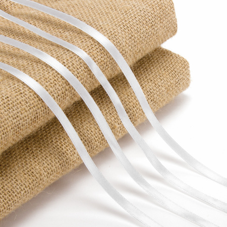 Лента обвязочная атласная БЕЛАЯ, КОМПЛЕКТ 4 шт., ширина 6 мм, длина 25 м, BRAUBERG, 606953 - Ленты для декора, рукоделия и упаковки подарков