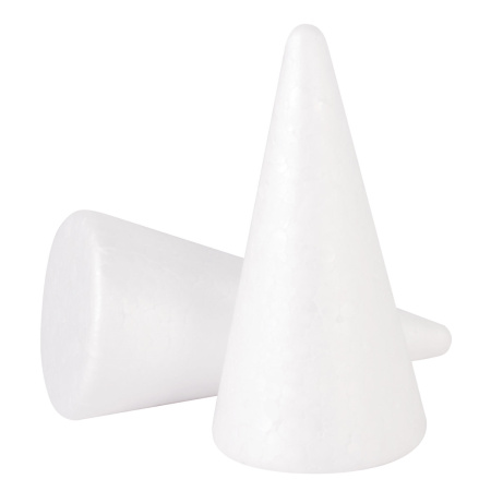 Пенопластовые заготовки для творчества "Конусы", 3 шт., 115 мм, ОСТРОВ СОКРОВИЩ, 661375 - Заготовки и основы для творчества