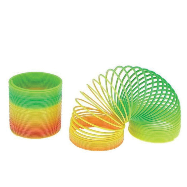 Пружинка "Радуга-дуга единорог", диаметр 6,3х6,5 см, 1TOY, Т16367, Т53103 - Игрушки релаксирующие