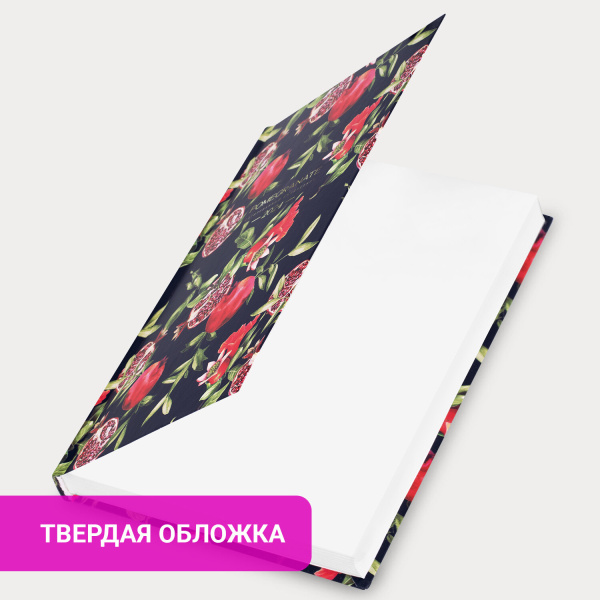 Ежедневник датированный 2024 145х215 мм, А5, STAFF, ламинированная обложка, "Гранаты", 115139 - Ежедневники с твердой обложкой