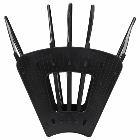 Лоток для бумаг веерный STAFF 5-ти секционный, 4 отделения, сетчатый, черный, 237021 - Лотки и подставки секционные