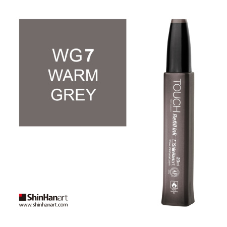 Чернила спиртовые ShinHan TOUCH для маркеров 20мл WG7 Серый теплый