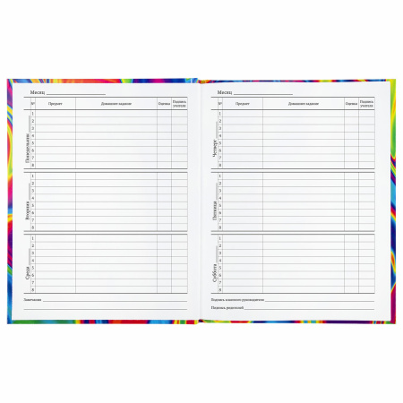 Дневник 1-11 класс 40 л., твердый, BRAUBERG, глянцевая ламинация, "Bright", 106377 - Дневники универсальные