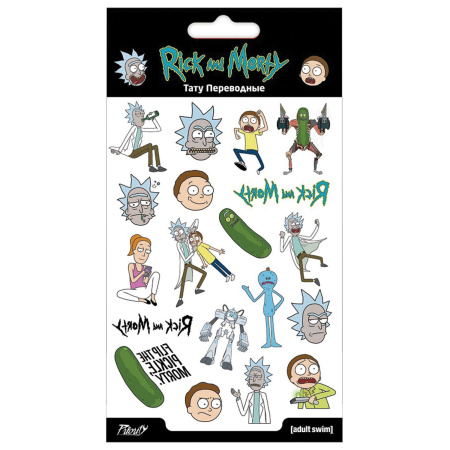 Наклейки-тату переводные АССОРТИ, ЦВЕТНЫЕ, 11х20 см, PRIORITY - Наклейки