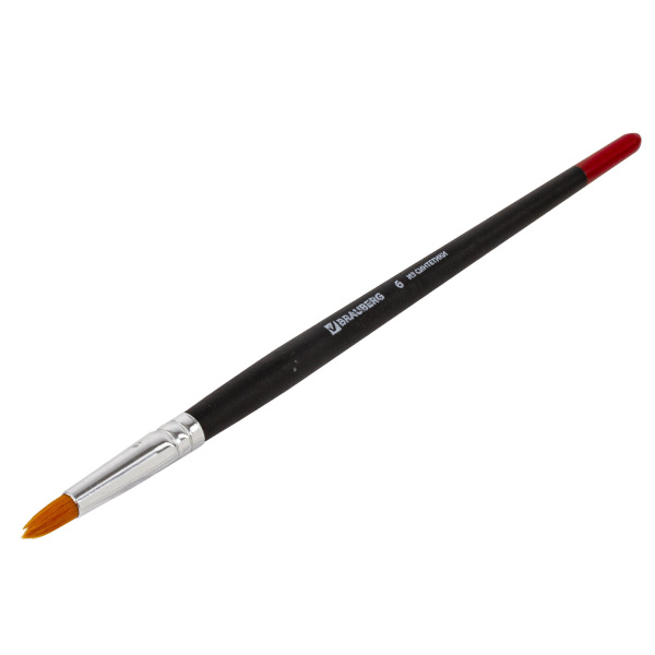 Кисть BRAUBERG, синтетика, круглая, № 6, 200212 - Кисти для рисования