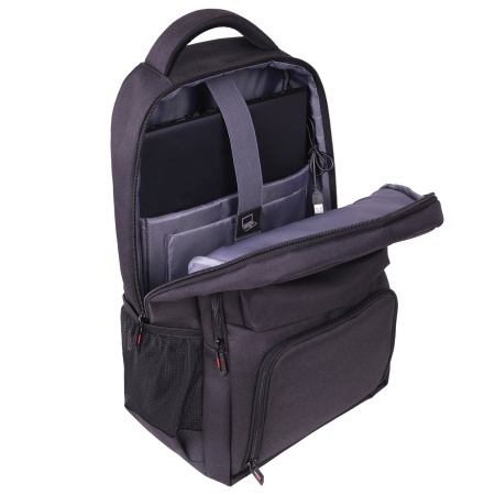 Рюкзак GERMANIUM UPGRADE универсальный, 2 отделения, отделение для ноутбука, USB-порт, UP-4, черный, 47х31х19 см, 271668 - Рюкзаки с отделением для ноутбука