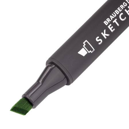 Маркер для скетчинга двусторонний 1 мм - 6 мм BRAUBERG ART CLASSIC, СВЕТЛЫЙ ФИСТАШКОВЫЙ (G604), 151885 - Скетчмаркеры поштучно