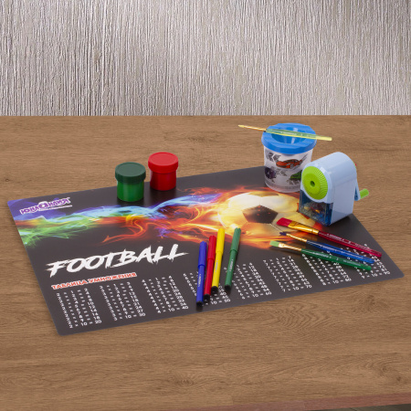 Настольное покрытие ЮНЛАНДИЯ, А3+, пластик, 46x33 см, "Fireball", 270397 - Коврики настольные детские