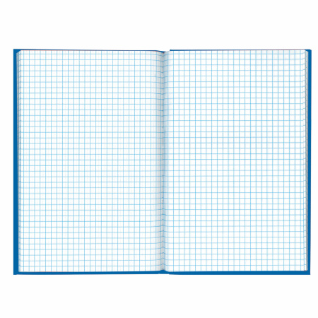 Блокнот А5 (135х206 мм), 96 л., твердый переплет, ламинированная обложка, клетка, BRAUBERG, "INDAY blue", 121929 - Блокноты в книжном переплете