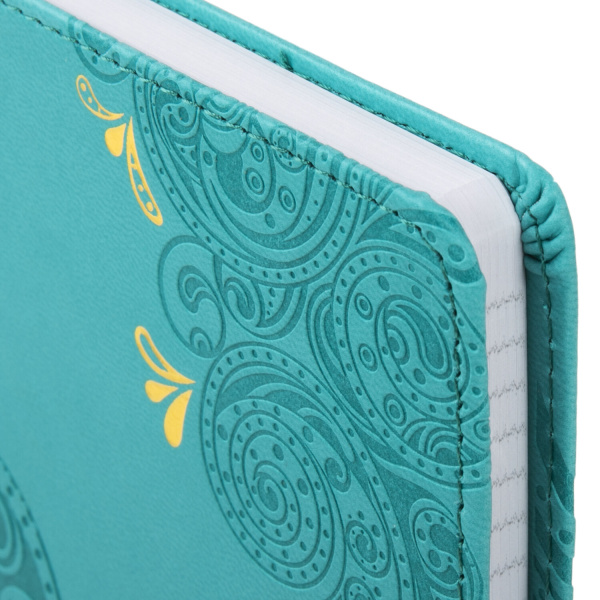 Блокнот А5 (148х218 мм), BRAUBERG "Orient", 128 л., кожзаменитель с тиснением, клетка, ассорти, 125236 - Бизнес-блокноты и бизнес-тетради