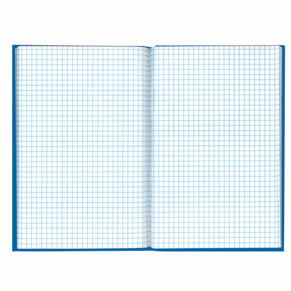Блокнот А5 (135х206 мм), 96 л., твердый переплет, ламинированная обложка, клетка, BRAUBERG, "INDAY blue", 121929 - Блокноты в книжном переплете