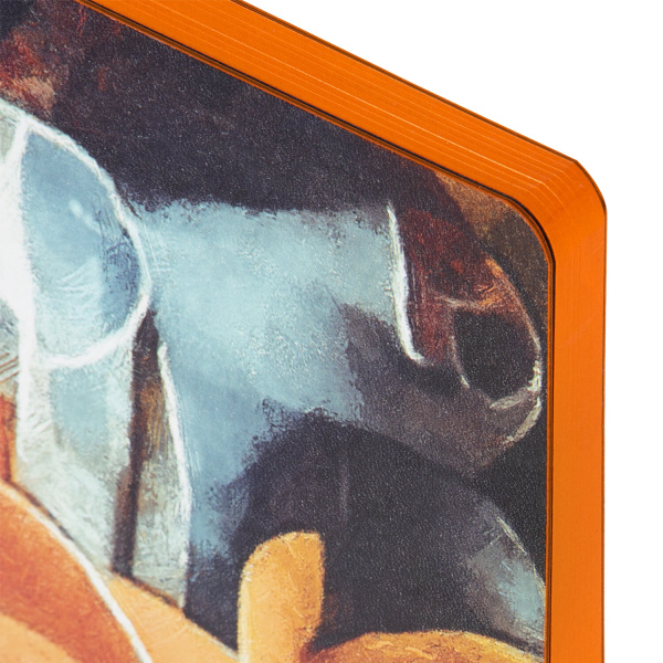 Ежедневник недатированный А5 (138х213 мм), BRAUBERG VISTA, под кожу, гибкий, 136 л., "Rose flower", 112016 - Ежедневники с покрытием "под кожу и ткань"