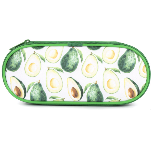 Пенал-футляр BRAUBERG, 1 отделение, ткань, 21x9x5 см, Avocado, 270374 - Пеналы мягкие