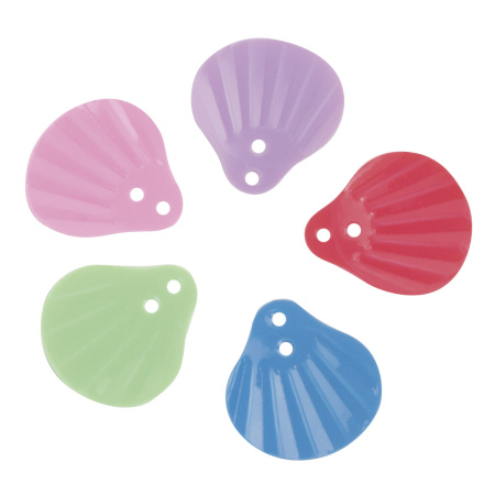 Пайетки для творчества "Ракушки", цвет пастель ассорти, 15 мм, 20 грамм, ОСТРОВ СОКРОВИЩ, 661283 - Пайетки для творчества